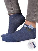 Skarpety dziewczęce bawełniane z elementem 3D kwiatki 3PAK 23-26 YOCLUB