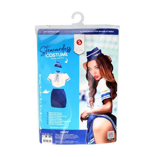 Stewardess Costume - S/M - Blue/White na Arena.pl