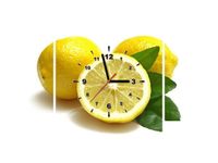 80X40CM ZEGAR CYTRYNY OBRAZ