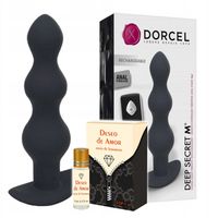 Korek analny z wibracjami + feromony 5 ml gratis.