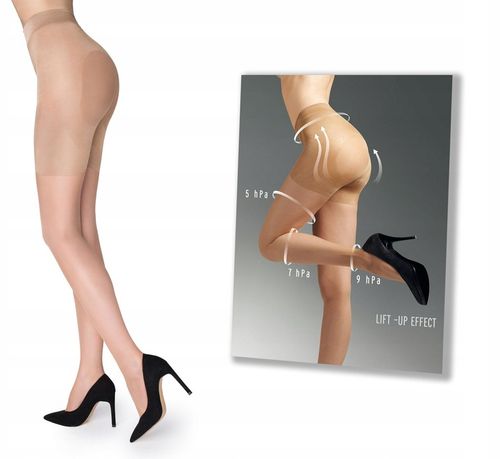 Rajstopy gładkie Marilyn Plus Up Light 20den beżowy Beige rozmiar 4 na Arena.pl
