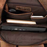 Plecak Skórzany Na Laptopa 15,6 Biznesowy Duży A4 Brązowy Premium Beltimore