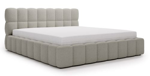 Łóżko tapicerowane Aura 160x200 szare na Arena.pl