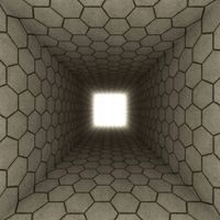 FOTOTAPETA ABSTRAKCJA ŚWIATŁO BLASK TUNEL 3D