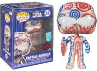 funko pop! art series marvel captain america case