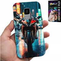 ETUI DO SAMSUNG GALAXY S9 - MOTOR, MOTOCYKLE JEDNOŚLAD WZORY + FOLIA