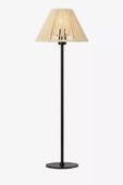 Ekologiczna lampa stojąca Corda stołowa czarna beżowa