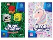 blok techniczny biały astrapap a4/10k "pixelam