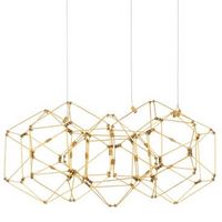 Lampa wisząca ASIS LE42727 LED 21.6W 3000K geometryczny wzór złota