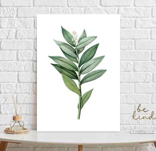 Plakat zielona gałązka 21x29,7 cm A4 na Arena.pl