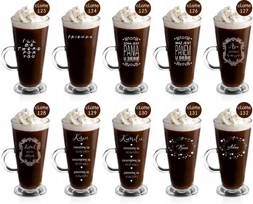 Szklanka latte z grawerem PREZENT dla faceta męża na Arena.pl
