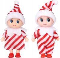 2x ELF PSOTNIK FIGURKA ŚWIĄTECZNA POMOCNIK MIKOŁAJA SKRZAT OZDOBA 2 SZTUKI