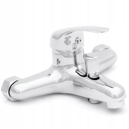 BATERIA WANNOWA PRYSZNICOWA ŚCIENNA KRAN WANNOWO-NATRYSKOWY + WĄŻ ZESTAW na Arena.pl