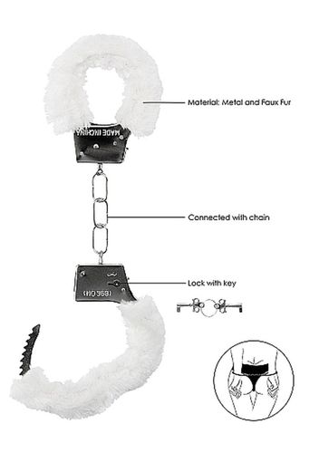 beginner""s handcuffs furry - white na Arena.pl