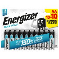 bateria energizer max plus aa lr6 10+10 szt. - en 451252