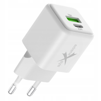 ŁADOWARKA SIECIOWA eXtremestyle USB TYP-C + USB - GaN EVO - 25 W