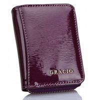 Elegancki Portfel Damski Modny Lakierowany Design na Prezent GRACIO