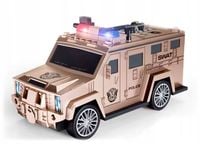 SKARBONKA AUTO SEJF DUŻE AUTO TRUCK ROSE GOLD ŚWIATŁO DŹWIĘK BANKNOTY COIL