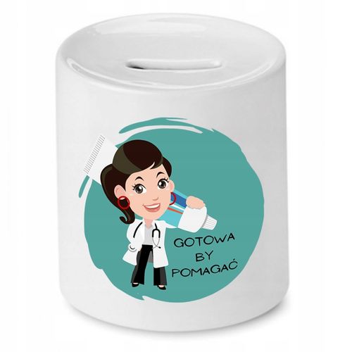 Skarbonka Dla Dentysty Gotowa By Pomagać Prezent Z Nadrukiem Ze Zdjęciem na Arena.pl