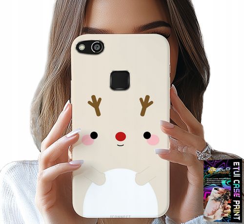 ETUI DO HUAWEI P10 LITE - RENIFEREK, RENIFER, ŚWIĄTECZNE WZORY na Arena.pl