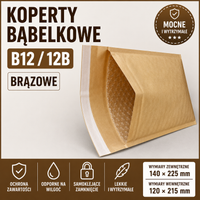 Koperty Bąbelkowe brąz B12 200 szt. Mocne Koperty Ochronne na OLX na ebay