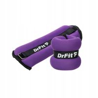 Ciężarki na Kostki Nadgarstki Wygodne do Ćwiczeń 2 x 0,5 kg Fioletowe