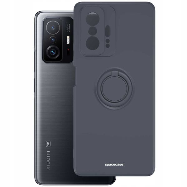 Spacecase Silicone Ring Xiaomi Mi 11T/11T Pro Black zdjęcie 2