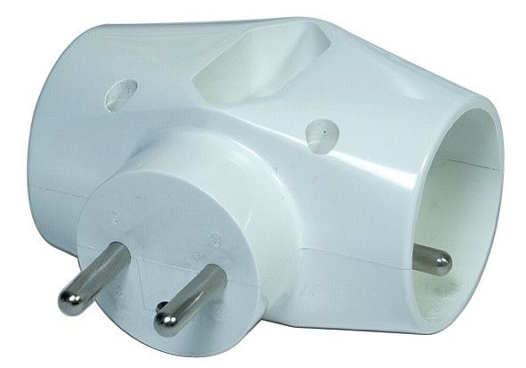 Rozgałęźnik 3X EF-7 BIAŁY P0023 zdjęcie 1