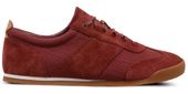 Clarks Półbuty męskie - Siddal Mix - rozmiar 41 - Bordowe, Skóra Zamszowa
