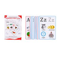 PLANSZE EDUKACYJNE - POZNAJEMY LITERY I CYFRY (49 kart) - LearnHow