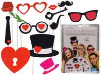 Rekwizyty Do Zdjęć Fotobudka Zestaw Foto Gadżety Akcesoria Ślub Wesele SR