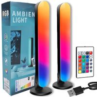 LISTWY LED RGB 2x KOLUMNA ŚWIETLNA DO PC GAMING PILOT LAMPKA NA BIURKO