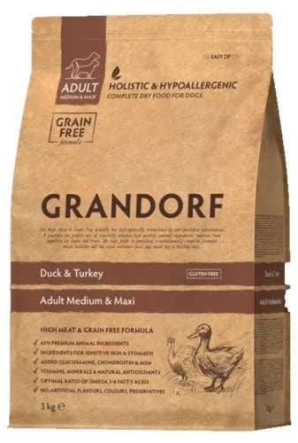 Grandorf Dog Duck & Turkey - Medium & Maxi 3kg na Arena.pl
