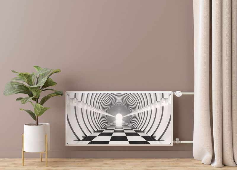 MASKOWNICA Magnetyczna Czarno-Biały Tunel Efekt 3D 100cm x 60cm zdjęcie 7