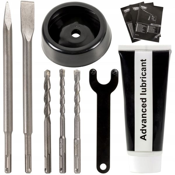 MŁOTOWIERTARKA MŁOT UDAROWY FERM 1500W 6J SDS+ zdjęcie 8