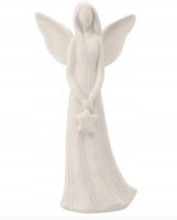 FIGURKA ANIOŁ Z GWIAZDKĄ LED WYS. 23,6 CM