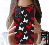 ETUI DO SAMSUNG GALAXY A71 - KOKARDKI CZERWONO BIAŁE MYSZKA, WZORY