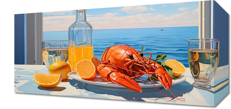 Obraz 40x20cm Homary Nie Do Pary zdjęcie 1