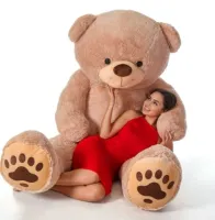 Duży miś pluszowy 200 cm dwa kolory maskotka haft