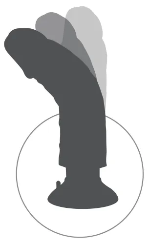 king cock model 20 cm jasny - wibrator z przyssawką, anatomiczny kształt na Arena.pl