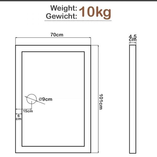 Aquamarin Brodzik prostokątny 101 x 70 cm na Arena.pl