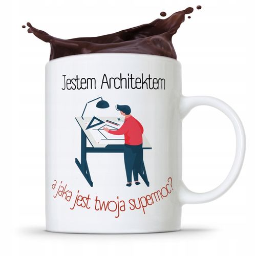Kubek Architekta Projektanta Jestem Architektem Z Nadrukiem Ze Zdjęciem na Arena.pl