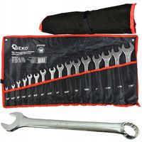 ZESTAW KLUCZY KLUCZE PLASKO OCZKOWE CALOWE 16 SZT