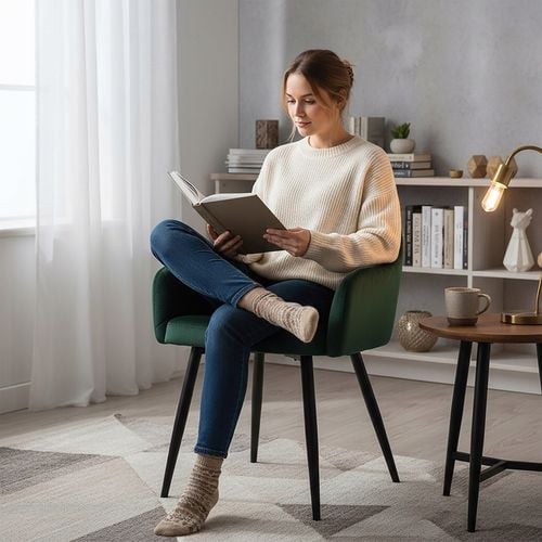 KRZESŁO WELUROWE TAPICEROWANE NOWOCZESNE CZARNE NOGI BUTELKOWA ZIELEŃ na Arena.pl