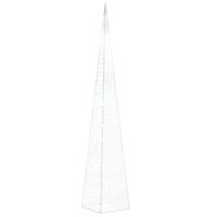 Akrylowy stożek dekoracyjny, zimne białe LED, 60 cm