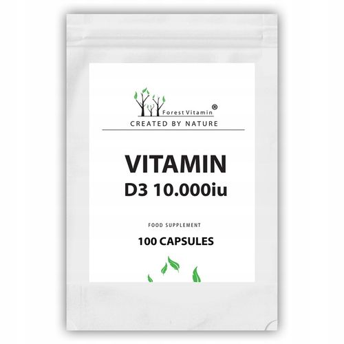 FOREST WITAMINA D3 10000iu 100 kaps MOCNA ZDROWIE na Arena.pl