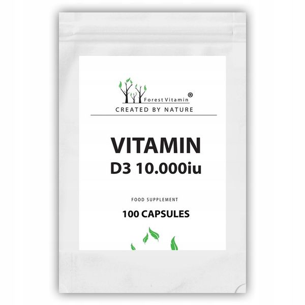 FOREST WITAMINA D3 10000iu 100 kaps MOCNA ZDROWIE zdjęcie 6