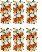 BLOSMON Zestaw Sztucznych Bukietów Róż 6 sztuk 50 x 22 x 13 cm