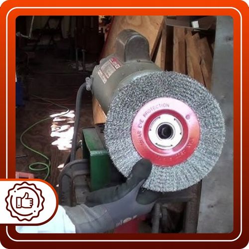 SZCZOTKA DRUCIANA tarczowa do szlifierki stołowej 200 mm Z REDUKCJAMI na Arena.pl