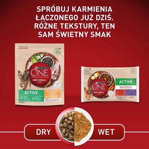 purina one mini/small active karma dla psów 85g na Arena.pl